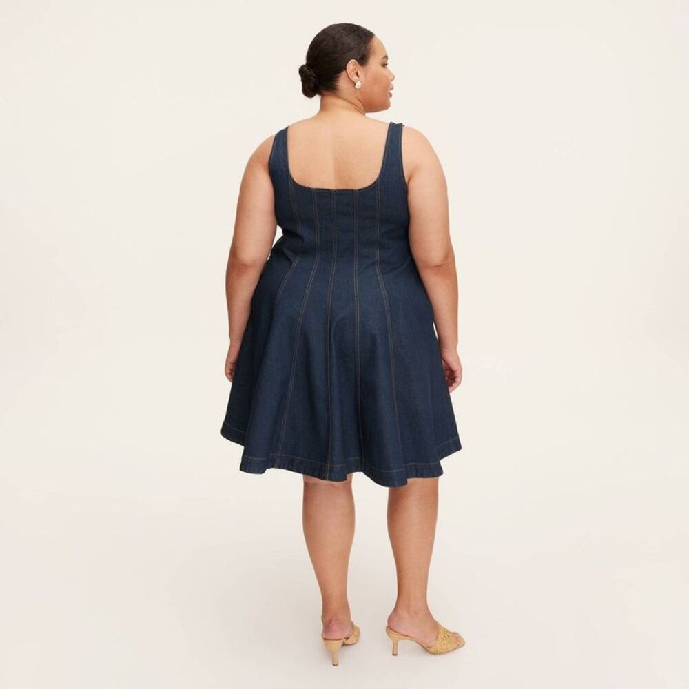 Kate Spade Sleeveless Denim Dress - Picture 2 of 8